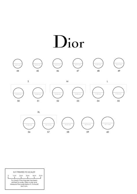 dior ring dame|dior ring size chart.